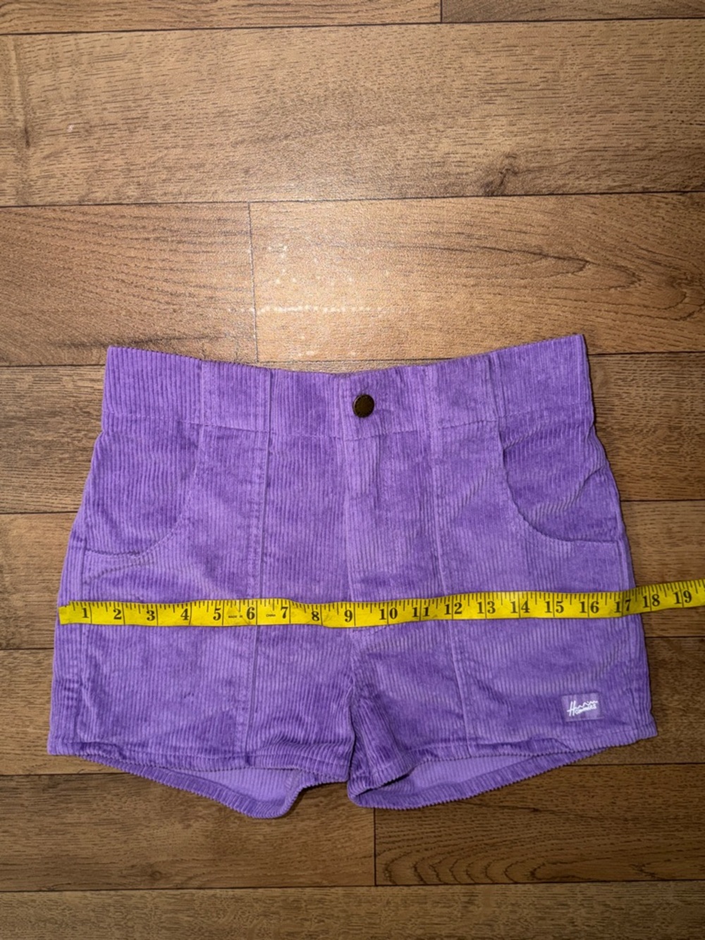 Hammies Size 28 Purple Corduroy Shorts Retro Roller Rink Unisex Bottoms Trendy - Picture 9 of 12